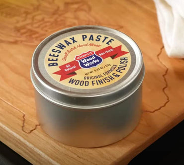 Interstate WoodWorks Beeswax Paste Wood Finish & Polish - 6.25 oz.- Cutting Board Sealer - Made in America