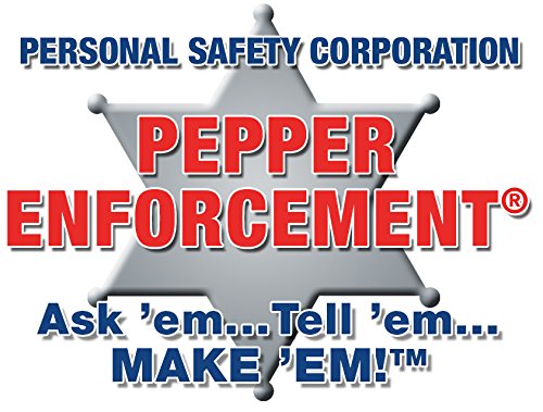Pepper Enforcement Splatter Stream Pepper Spray, 2 oz. Flip Top - Maximum Strength 10% OC Formula - Emergency Self Defense Personal Protection & Safety (1-Pack Stream Pepper Spray)