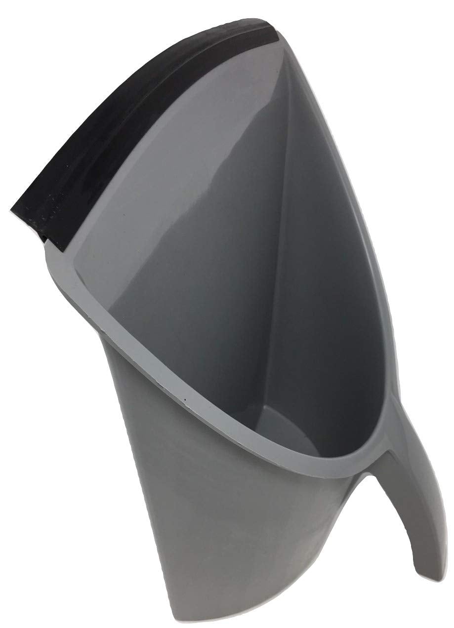 HandyPan Heavy Duty Dustpan, Gray- Large Dust Pan Made in the USA with Tight Seal Lip to Keep Dust, Dirt, Debris In-Great for Home, Shop, Garage Use-Stackable, Standing Dustpan for Wet or Dry Tasks