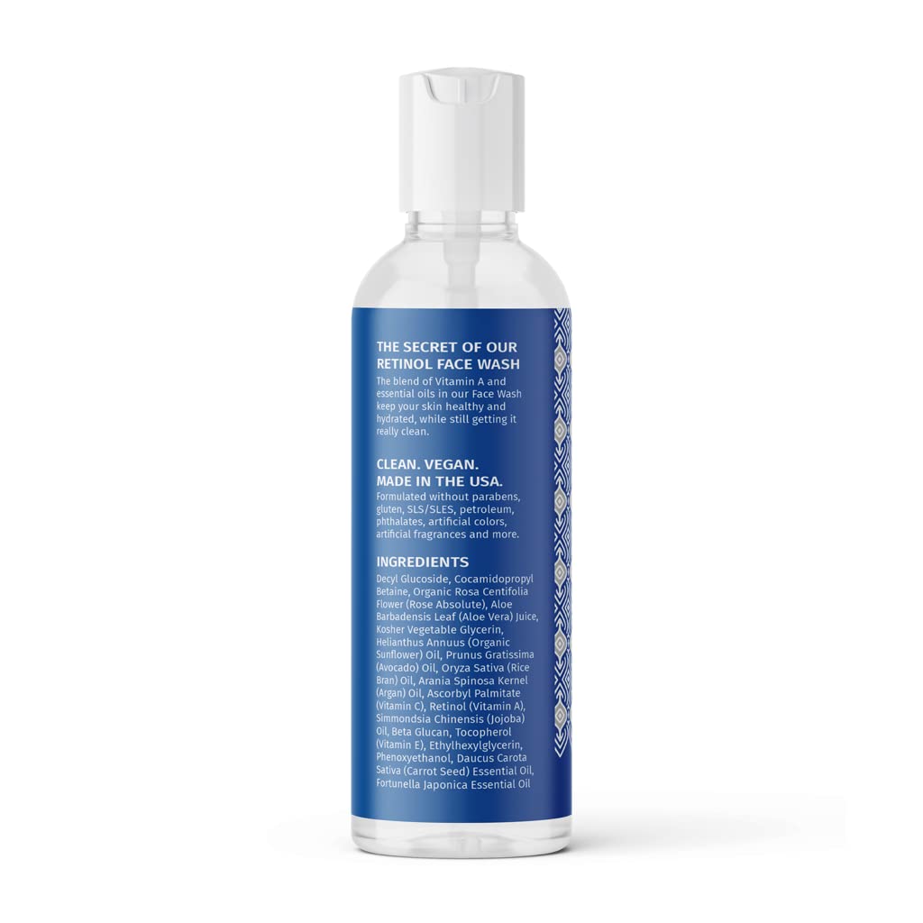 LilyAna Naturals Skin Care Set - Retinol Set with Face Wash, Eye Cream, Serum, and Retinol Cream - Skin Care Products