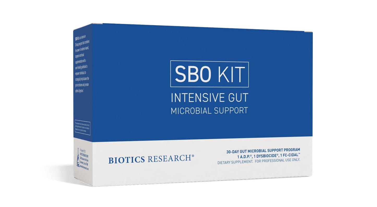 Biotics Research SBO Kit Intestinal Support, Convenient 30-Day Program, Small Intestinal Microbiome Balance, Evidence-Based Herbal Blend, Guidebook Included, Gut Health