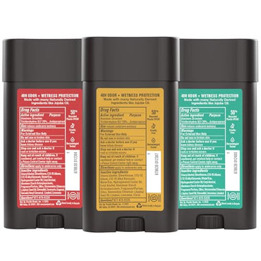 Every Man Jack Men’s Antiperspirant Deodorant Variety Pack – New & Improved Formula – Outdoor Inspired Scents - Smooth Glide, 48-Hour Odor & Sweat Defense– 2.6 oz (3 Pack)