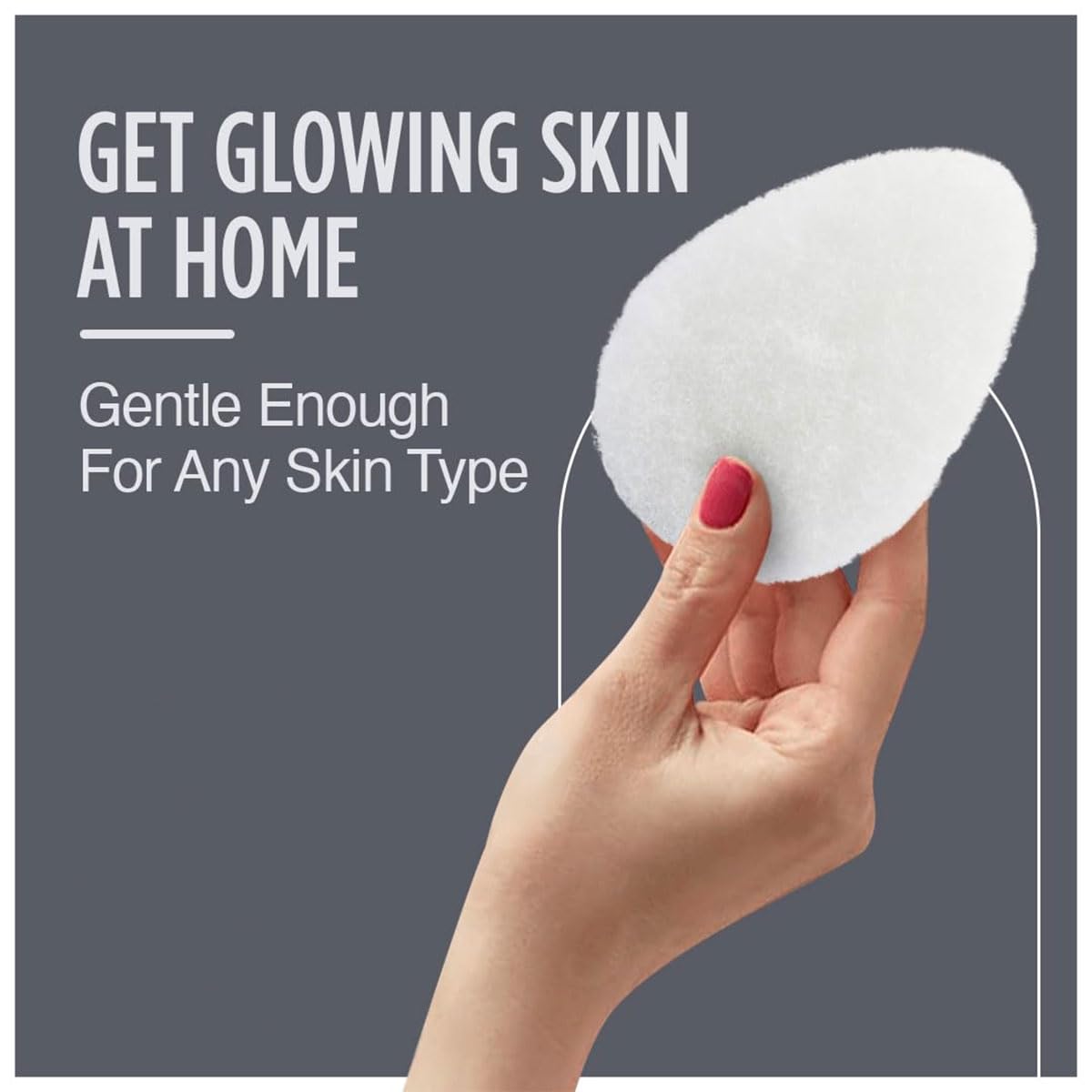 HartFelt Regular Exfoliating Facial Sponge for Face - Daily Cleansing Face Scrubber - Buf Dirt Away with Puf Styled Reusable Face Pads for Removing Makeup, Dirt, and Dead Skin - Made in USA