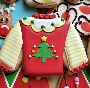 Ugly Christmas Sweater Cookie Cutter 4.25" Made in USA by Ann Clark