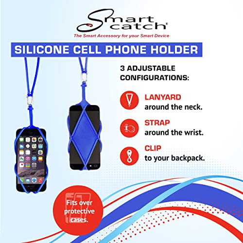 Smart Catch (The Original) Cell Phone Lanyard, 32” Cell Phone Holder for Walking, Sports, and Everyday Use, Compatible with Most Smartphones, Made in The USA