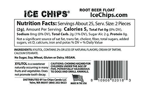 ICE CHIPS Xylitol Candy 6 Tins (Variety Pack); Low Carb, Gluten Free - includes ICE CHIPS BAND as shown
