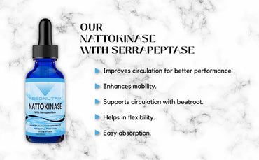 Absonutrix Nattokinase with Serrapeptase Supplement Liquid Drops - A, 390 mg, 4 FL OZ Liquid, 302 Servings, Made in USA, Beet Root Extract, Gluten-Free, Non-GMO, GMP Certified