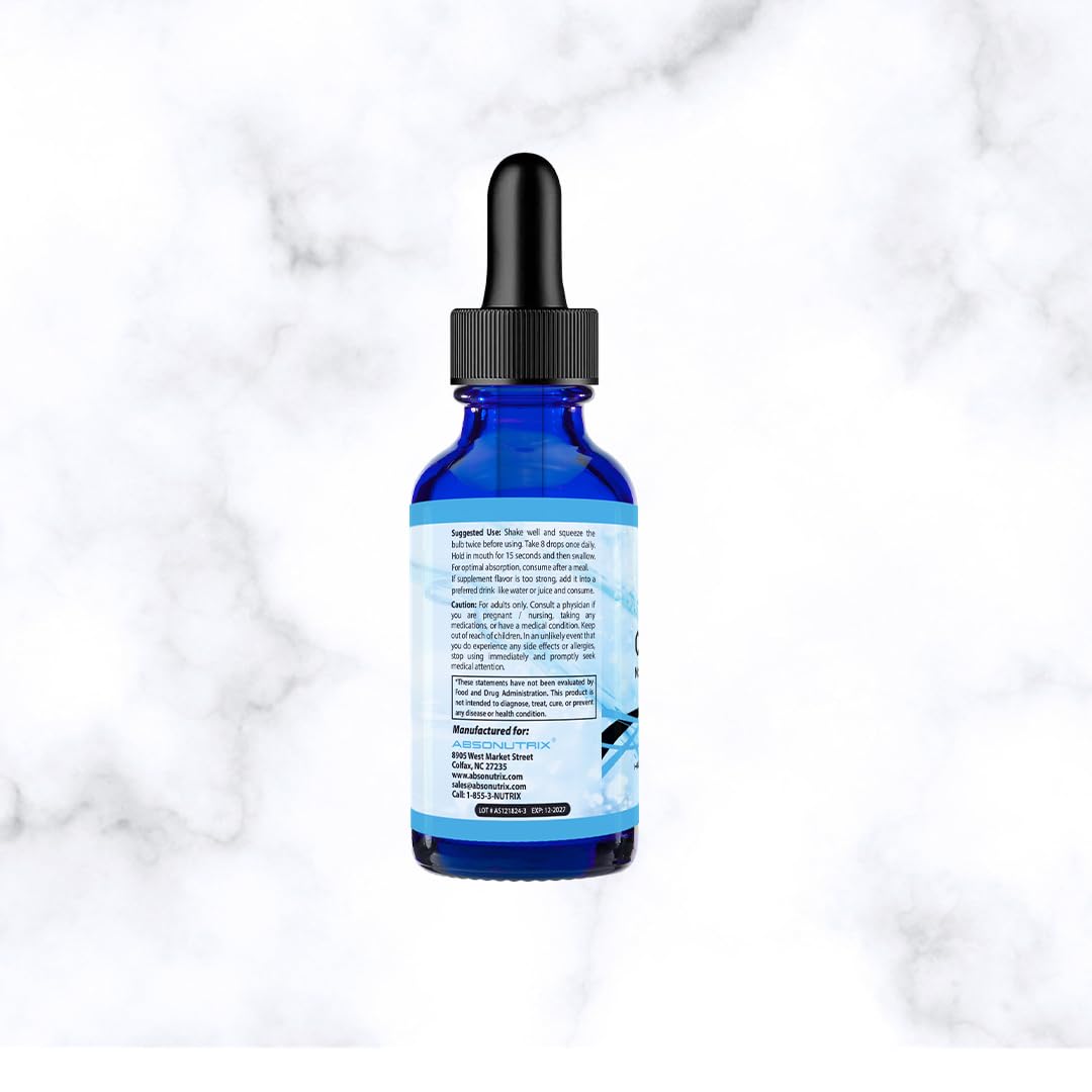 Absonutrix CircuNatto, 390 mg, 4 FL OZ Liquid, 302 Servings, Made in USA, Plant-Based Ingredients, Beta Vulgaris Root Extract, L-Citrulline, Serrapeptase, Gluten-Free, Non-GMO, GMP Certified