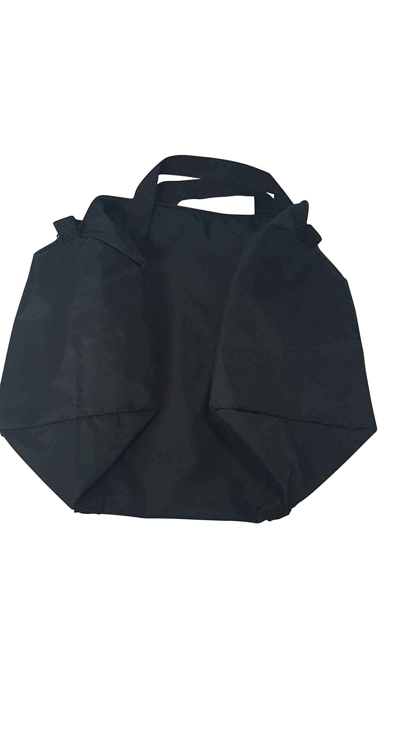 Duffle Bag/Gym Bag, Beach Bag, Nylon Water Resistant, Made in USA. (Black)