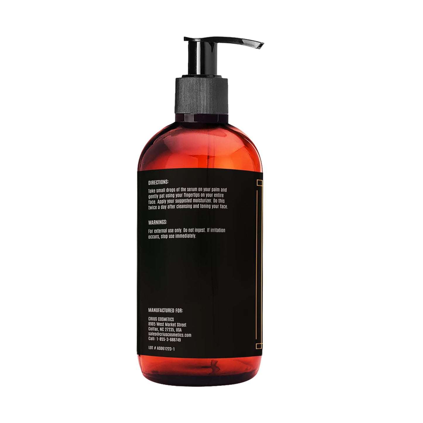 Crius Cosmetics Anti Cellulite Massage Oil with Apple Stem Cell 8 Oz, Made in USA, Quick Absorption, Quality Potent Ingredients, Non-GMO, GMP Certified Facility, Cruelty-Free Products