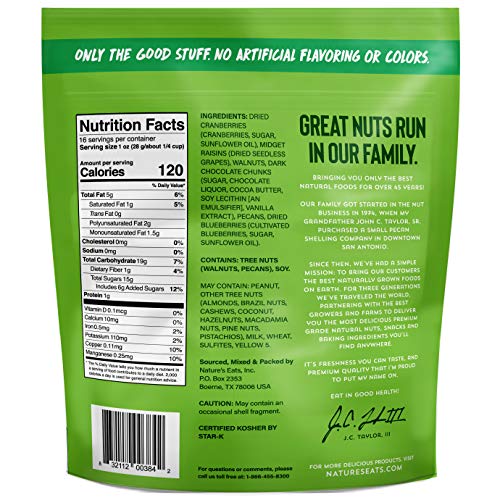 Nature's Eats Nuts for Balance Hearty Trail Mix, chocolate, 16 Ounce