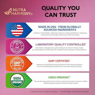 Liquid Iron Supplement for Women 18 mg - USDA Organic Iron Drops - with Folate, Vitamin B12 & B6 - Iron Level & Energy - Gentle & High Absorption Glycinate Form - Cherry Flavor, Sugar-Free - 4 fl oz