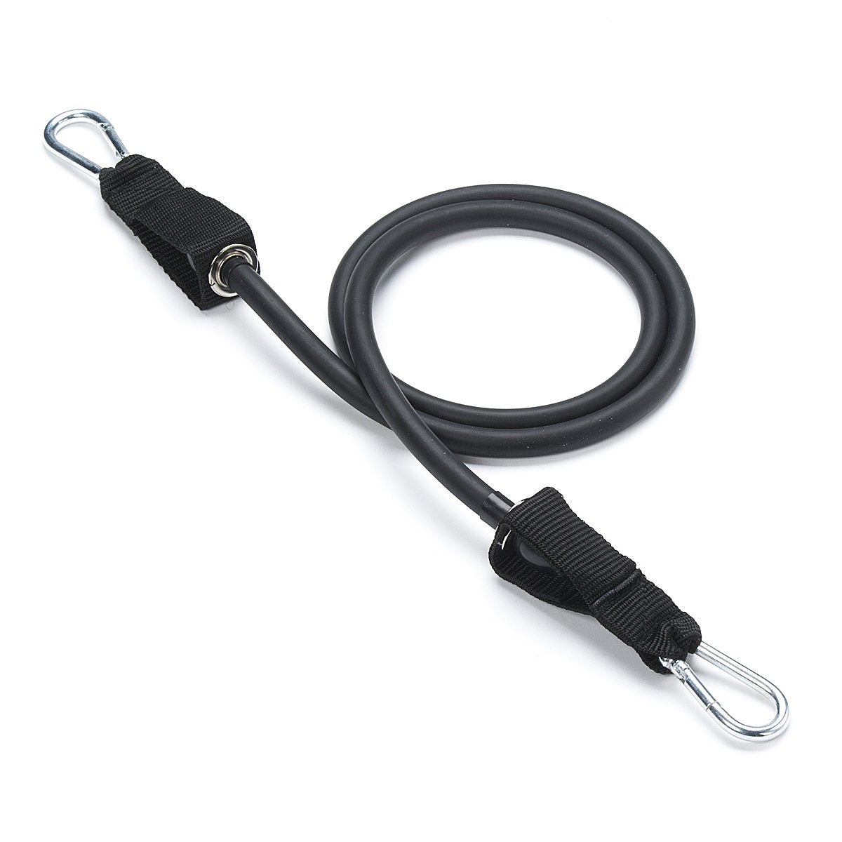 Black Mountain Products Resistance Band Set with Door Anchor, Ankle Strap, Exercise Chart, and Carrying Case, 48"