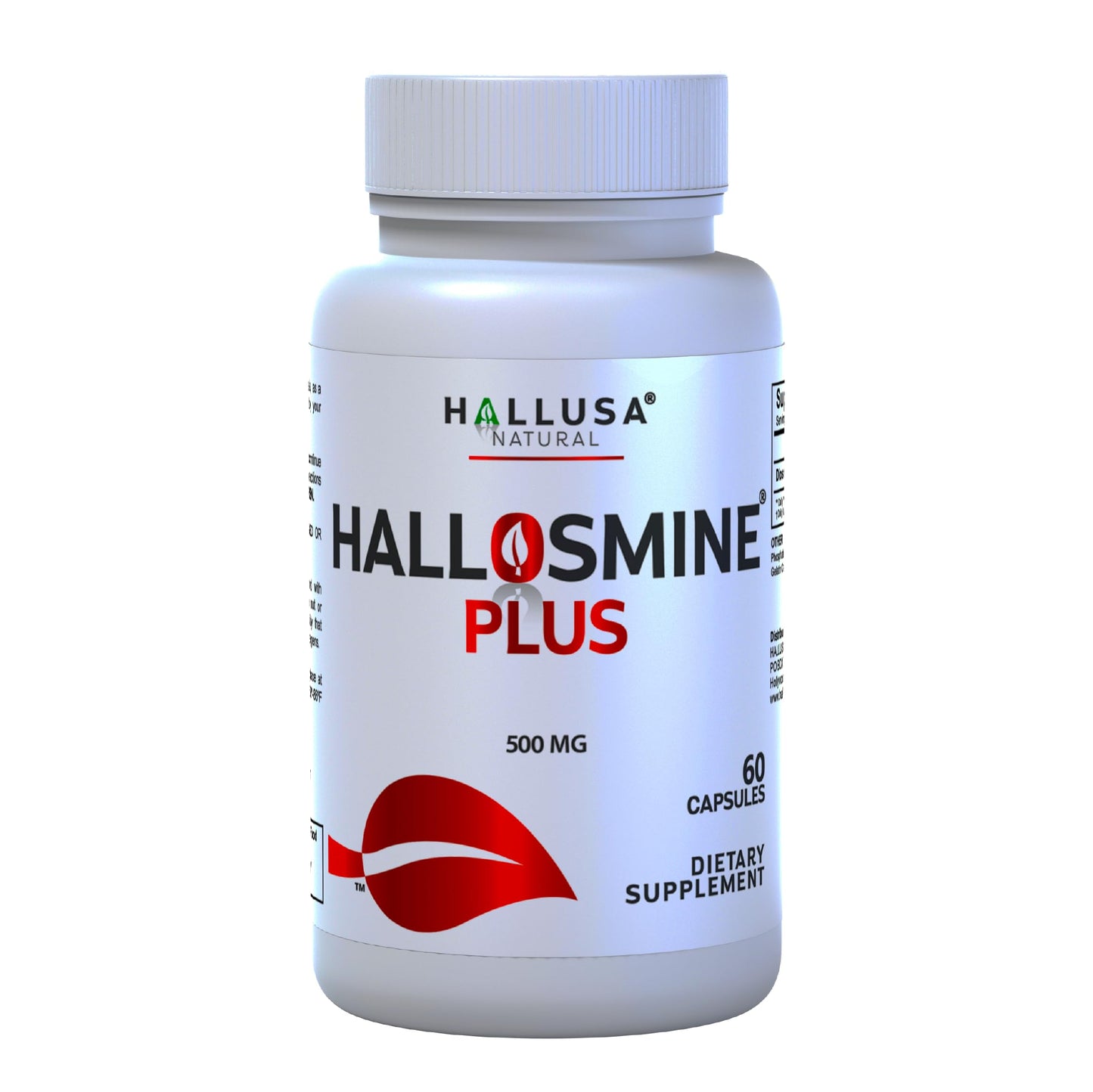 Hallosmine Plus Diosmin 500mg, Varicose Veins, Leg Circulation Supplement, Heavy Legs, Diosmin Circulation Support, Lymphatic Drainage & Blood Circulation Supplement - 60 Caps