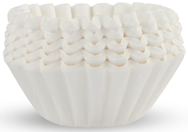 Tupkee Extra Large Coffee Filters - (13 Inch x 5 Inch) Premium, Big, Tall for Bunn 1.5 to 3 Gallon Commercial Coffee & Tea Machines - (500 Count) - Chlorine Free White Commercial Coffee Filters