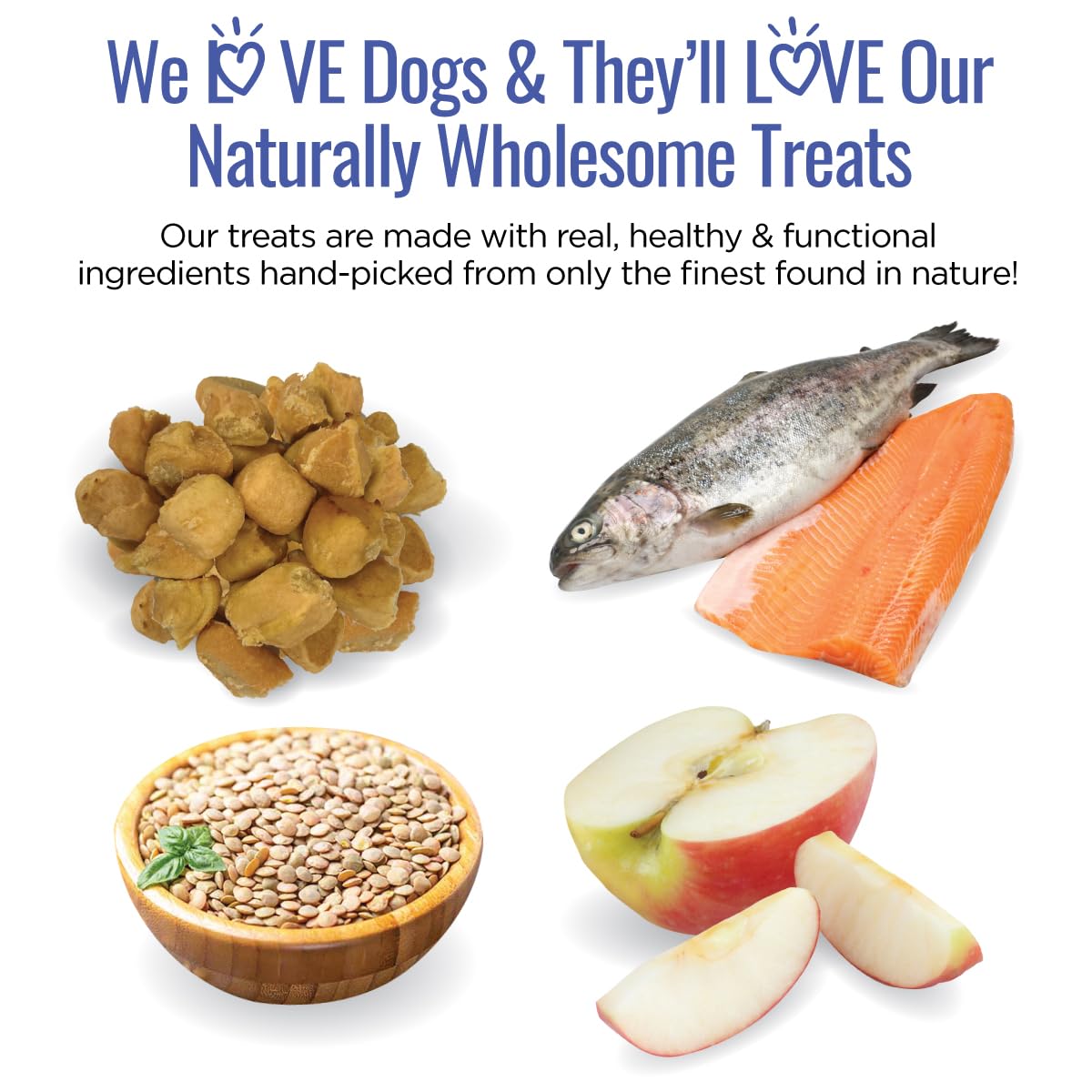 Smart Cookie All Natural Soft Dog Treats - Healthy Dog Treats for Allergies, Sensitive Stomachs - Chewy, Grain Free, Human-Grade, Made in The USA - 5oz Bag