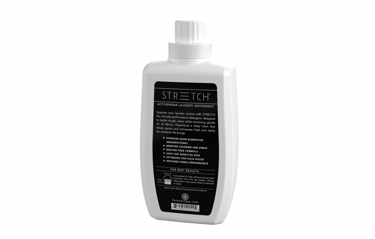Forever New Stretch Active Wear Laundry Detergent, Liquid, Pure Sport Scent, 42 Fl Oz - Ideal for Workout Clothes, Swimwear, Yoga Wear, Athletic Gear, and More