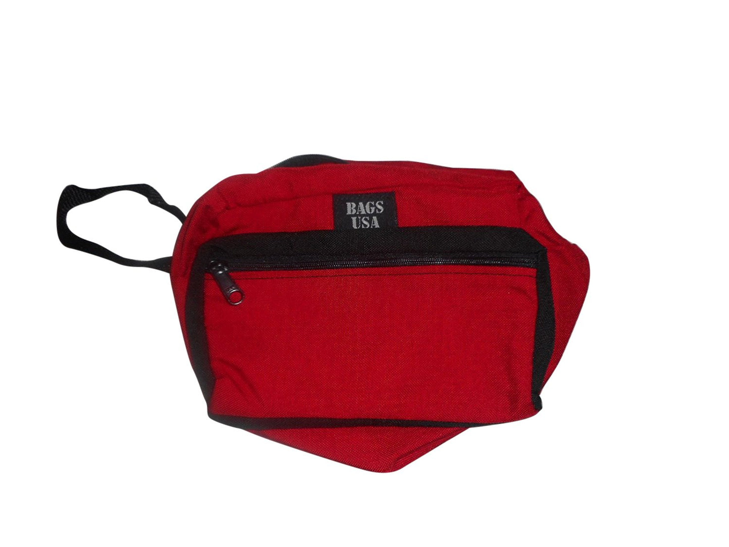 Toiletry Bag Has Front Pocket, shaving Bag Or Cosmetic Travel Kit Made in USA.(Red)
