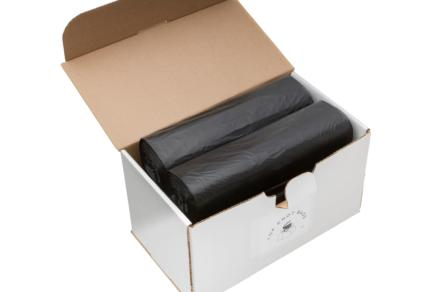 Top Knot Bags 45 Gallon Garbage Trash Bag 40X48" Black 150 Count Can Liner Bulk 40 Gallon 41 Gallon 42 Gallon 44 Gallon Made in USA