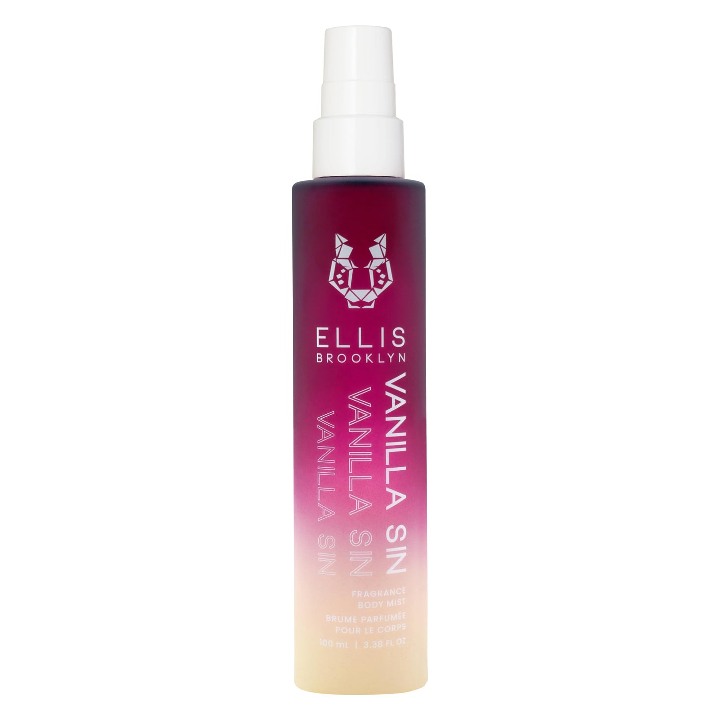 Ellis Brooklyn VANILLA SIN Hair And Body Fragrance Mist - Gourmand Perfume Mist with Black Cherry, Fresh Freesia, & Bourbon Vanilla, Vegan Perfume Made In The USA,100ml, 3.38 Fl Oz