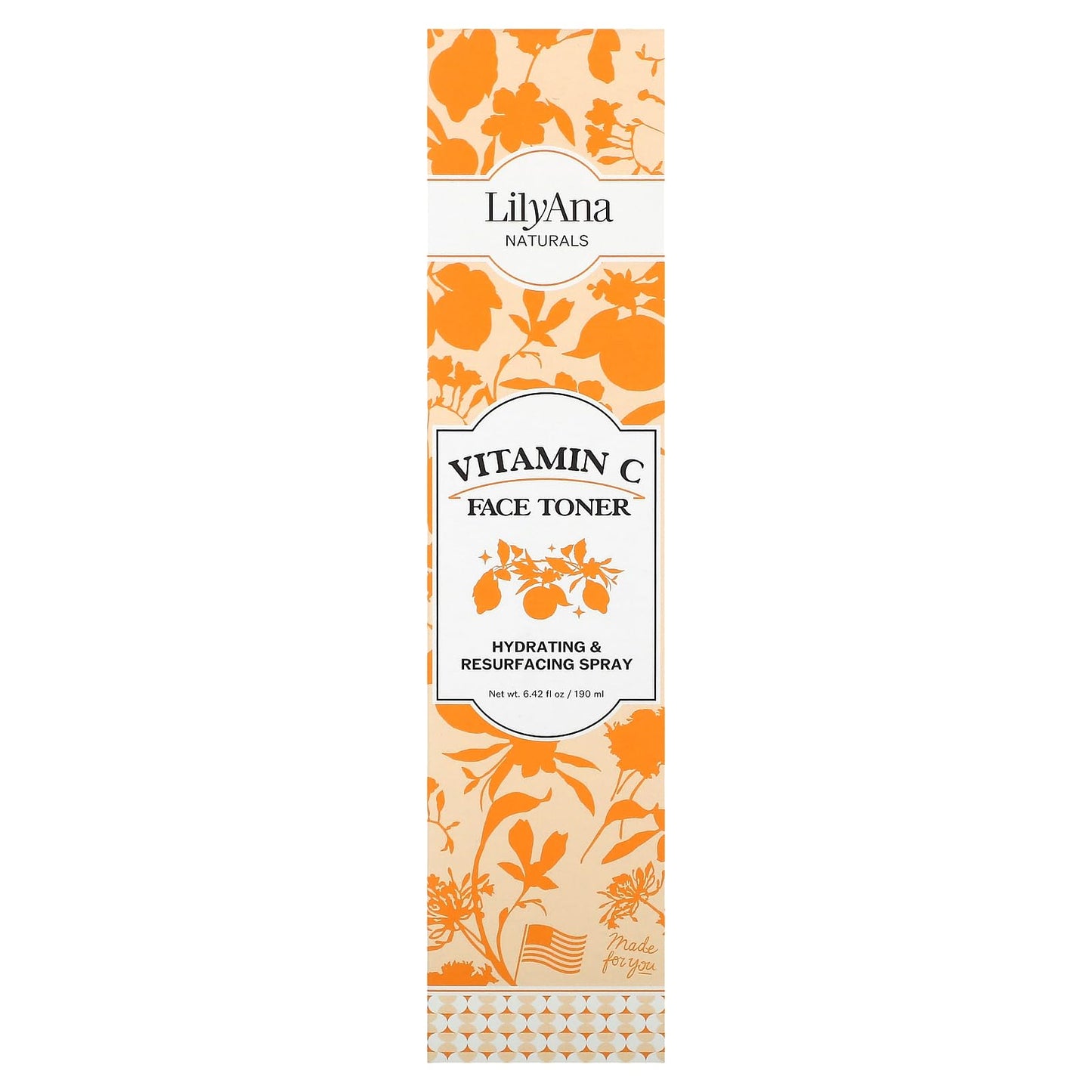 LilyAna Naturals Vitamin C Toner - Toner for Face - Facial Toner and Pore Minimizer for Women and Men - 6oz
