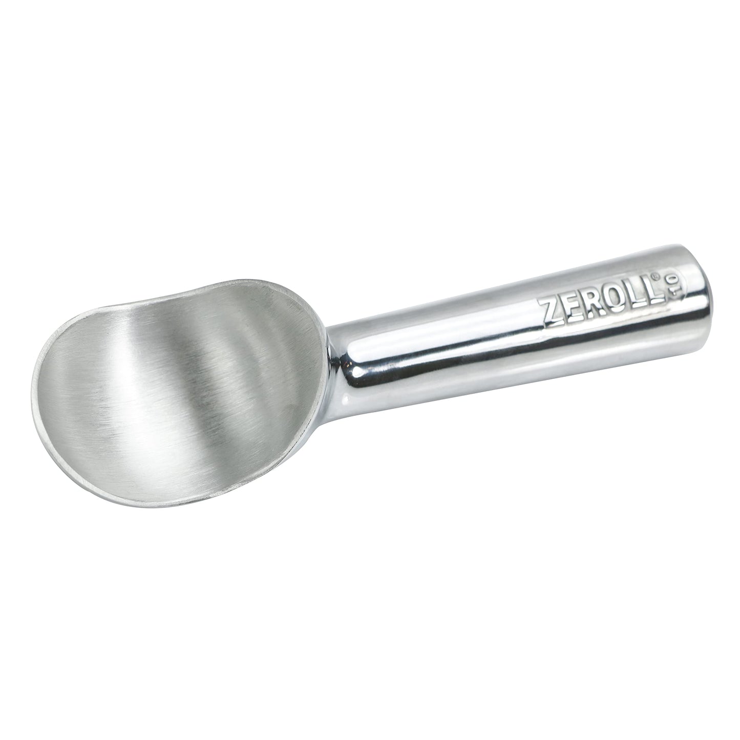 Zeroll Ice Cream Scoop with Unique Liquid Filled Heat Conductive Handle Simple One Piece Aluminum Design Easy Release Made in USA, 4-Ounce, Silver