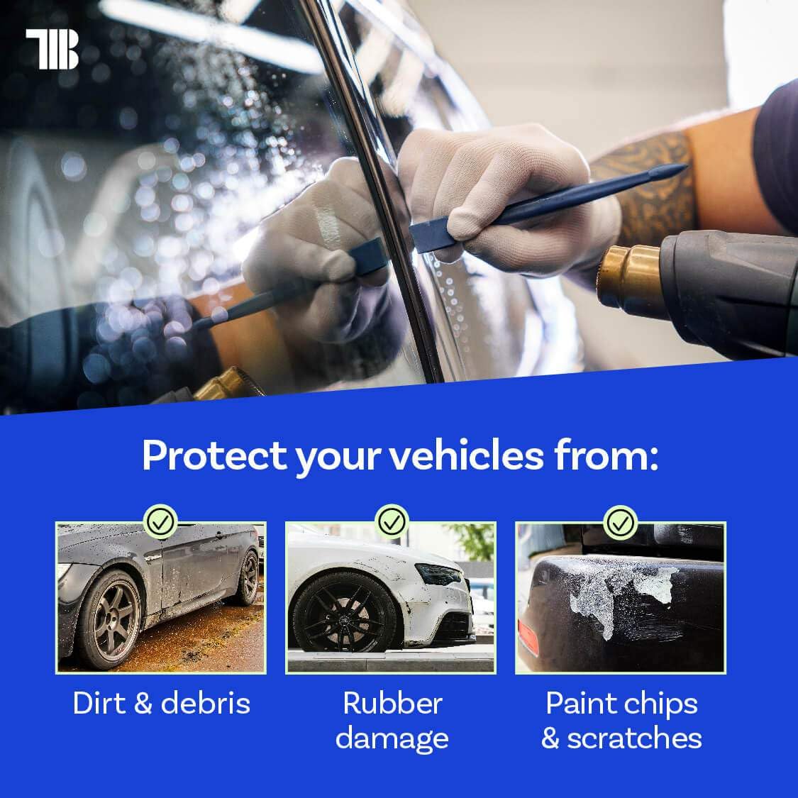 Track Day Tape - 6 inch x 100' Roll, Made in USA, Temporary Paint Protection Film for Track Days and Road Trips, Clear Self-Adhesive Film to Protect and Shield Cars from Rubber, Bugs, Dirt, and Debris