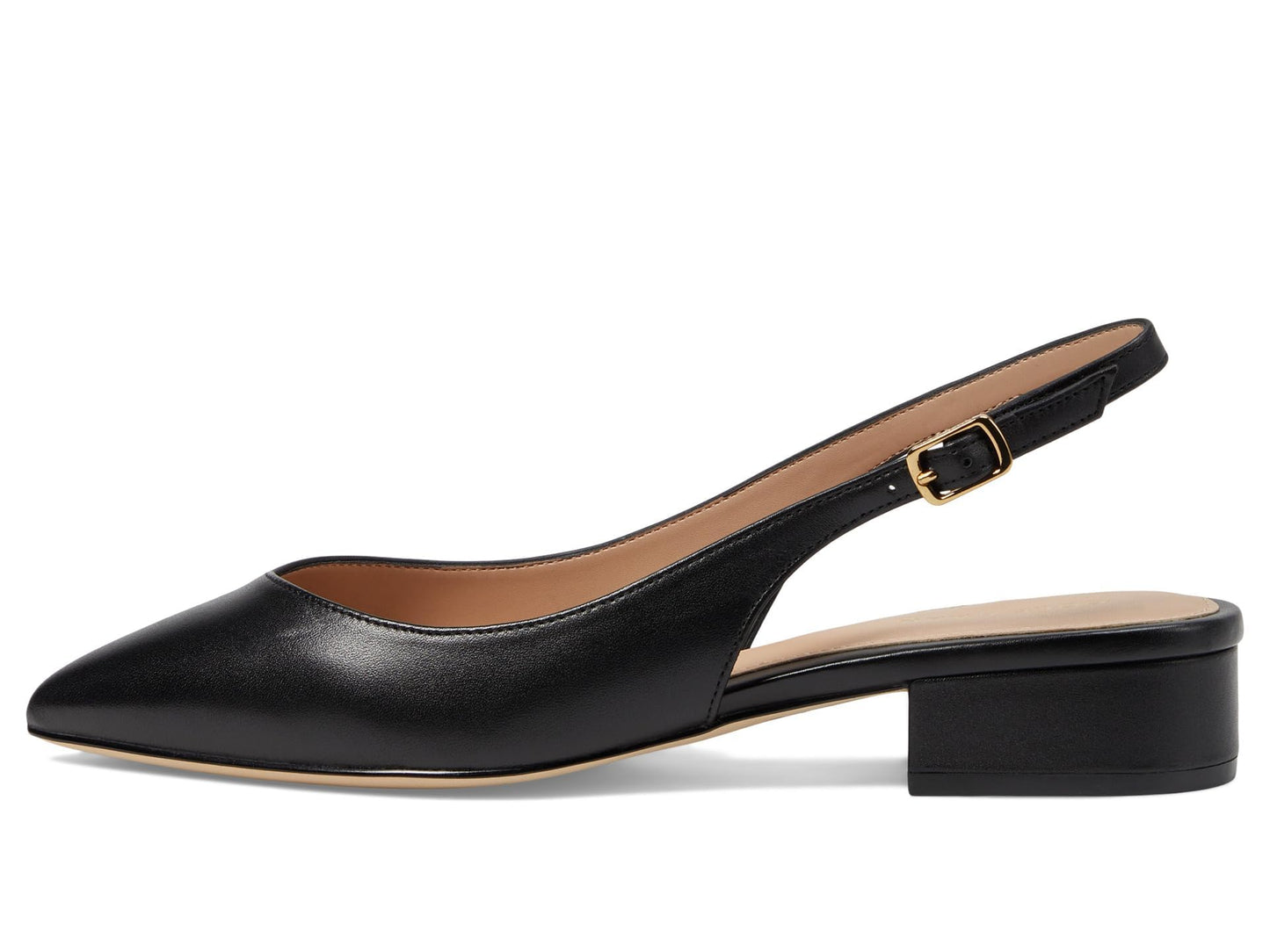 Cole Haan Women's Mazie Slingback Flat Loafer, Black Leather, 9