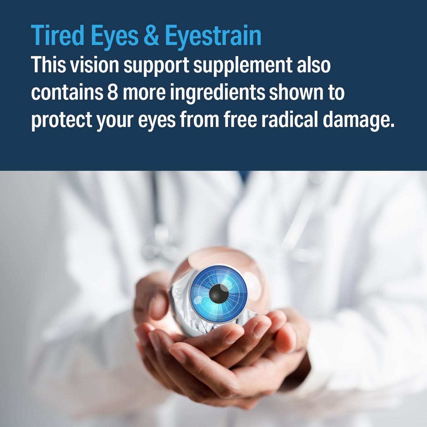 Advanced Bionutritionals – Advanced Vision Formula Supplement, Healthy Vision, Eye Function Support, Eye Vitamins, Lutein, Zeaxanthin, Vitamin A, C, Zinc, Gluten Free, Dairy Free, Vegan (60 Tablets)