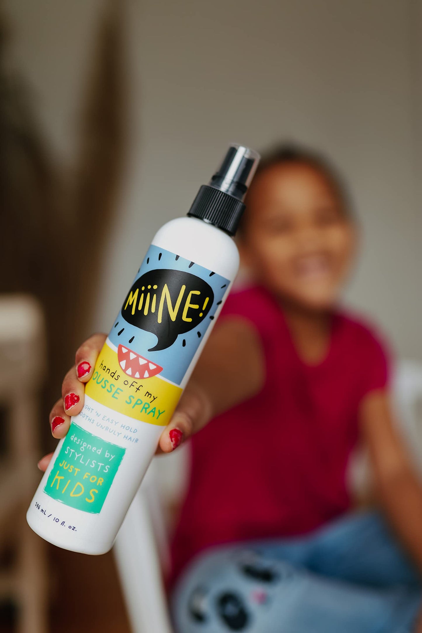 MiiiNE! Hair Mousse Spray 10oz | Light Hold Kids Hair Gel Alternative for Curly Hair - Fresh Smell and Alcohol Free Hair Mousse - Cruelty Free Baby Hair Products Made in USA | By Stylists For Kids