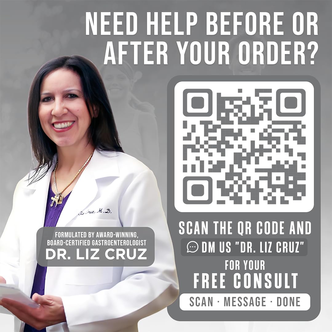 Dr. Liz Cruz Delicate Detox - Enzymes Supplement, Dietary Supplements, Medical-Grade Protease Enzymes, Daily Essential Enzymes for Detox, Non-GMO, 120 Veggie Capsules