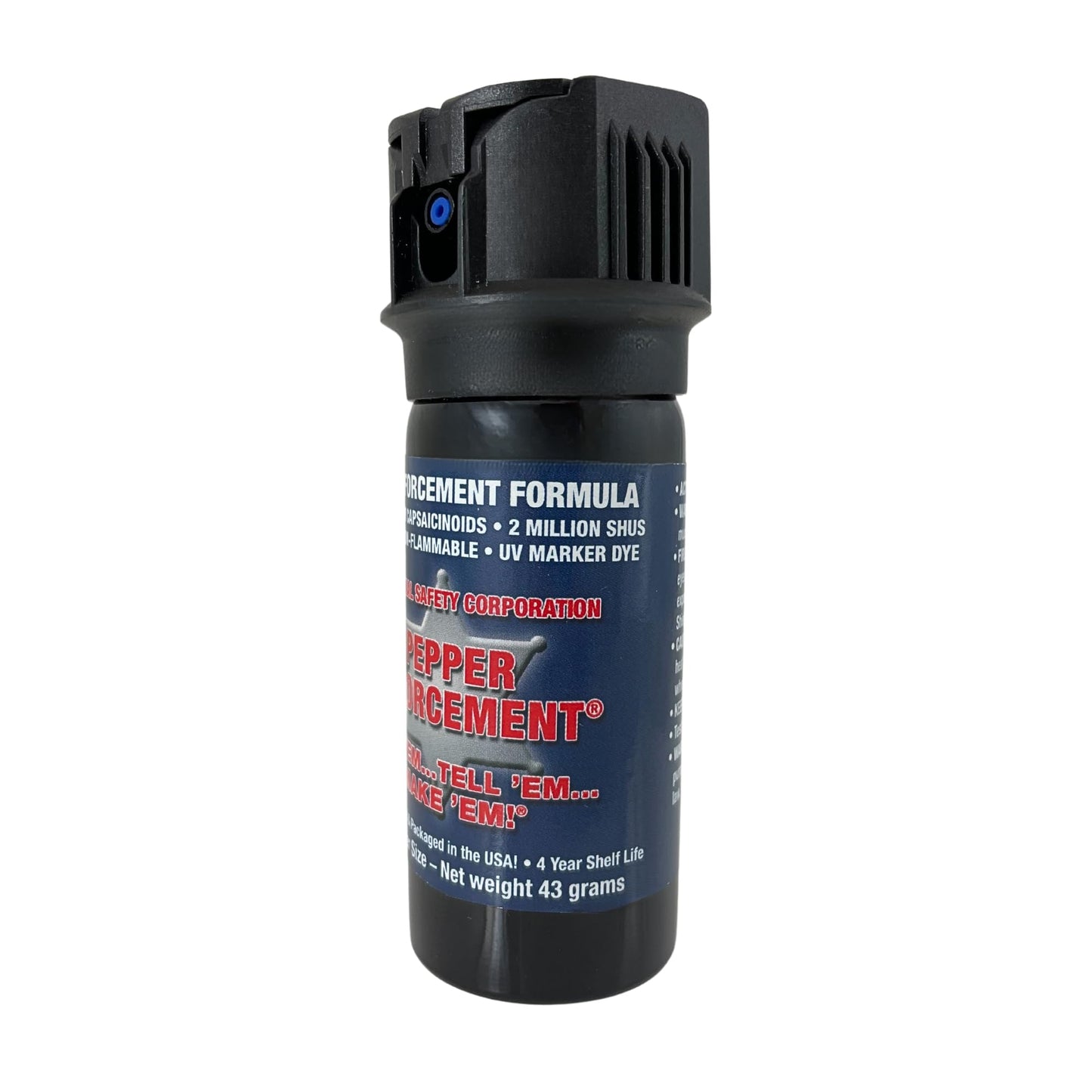 Pepper Enforcement Splatter Stream Pepper Spray, 2 oz. Flip Top - Maximum Strength 10% OC Formula - Emergency Self Defense Personal Protection & Safety (1-Pack Stream Pepper Spray)