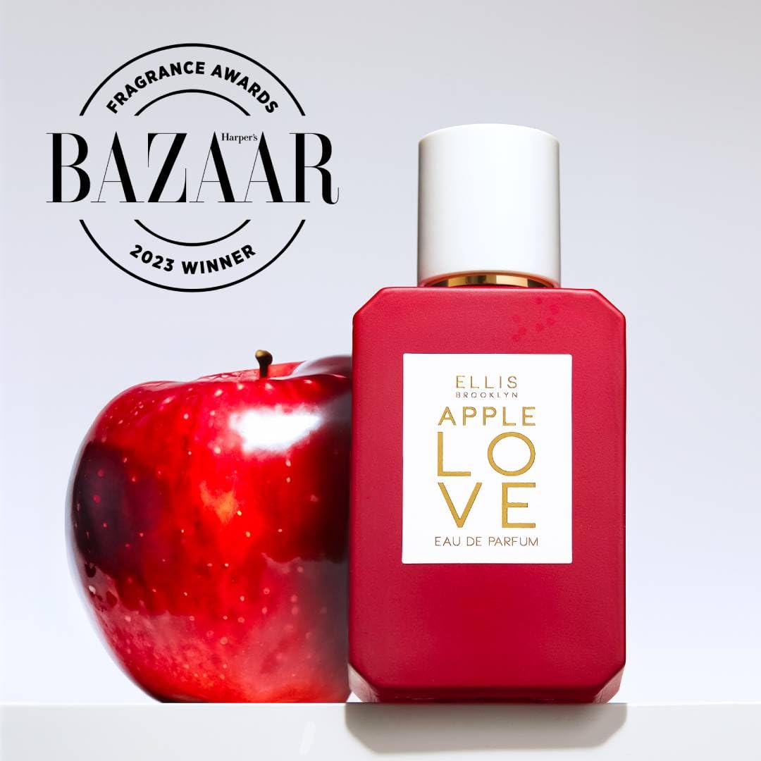 Ellis Brooklyn APPLE LOVE Eau De Parfum - Gourmand Perfume For Women with Red Apple, Plum Blossom, & Sandalwood, Vegan Perfume Made In The USA