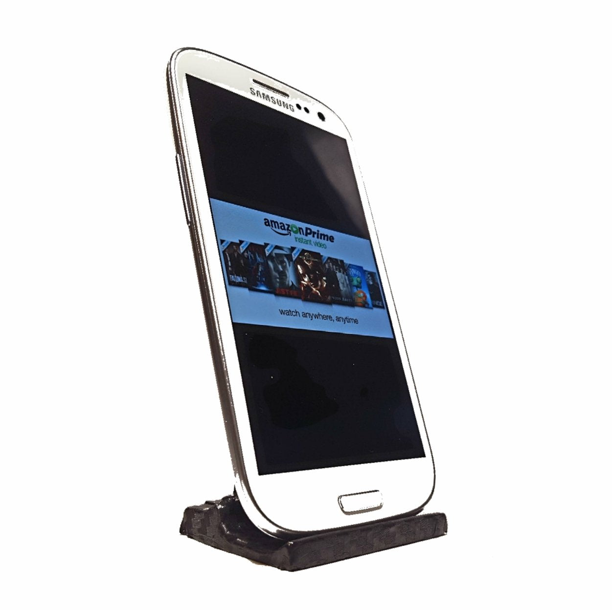 PhoneStand’s Black Universal Desktop Cell Phone Holder Ideal for All Smartphones (Made in The USA)
