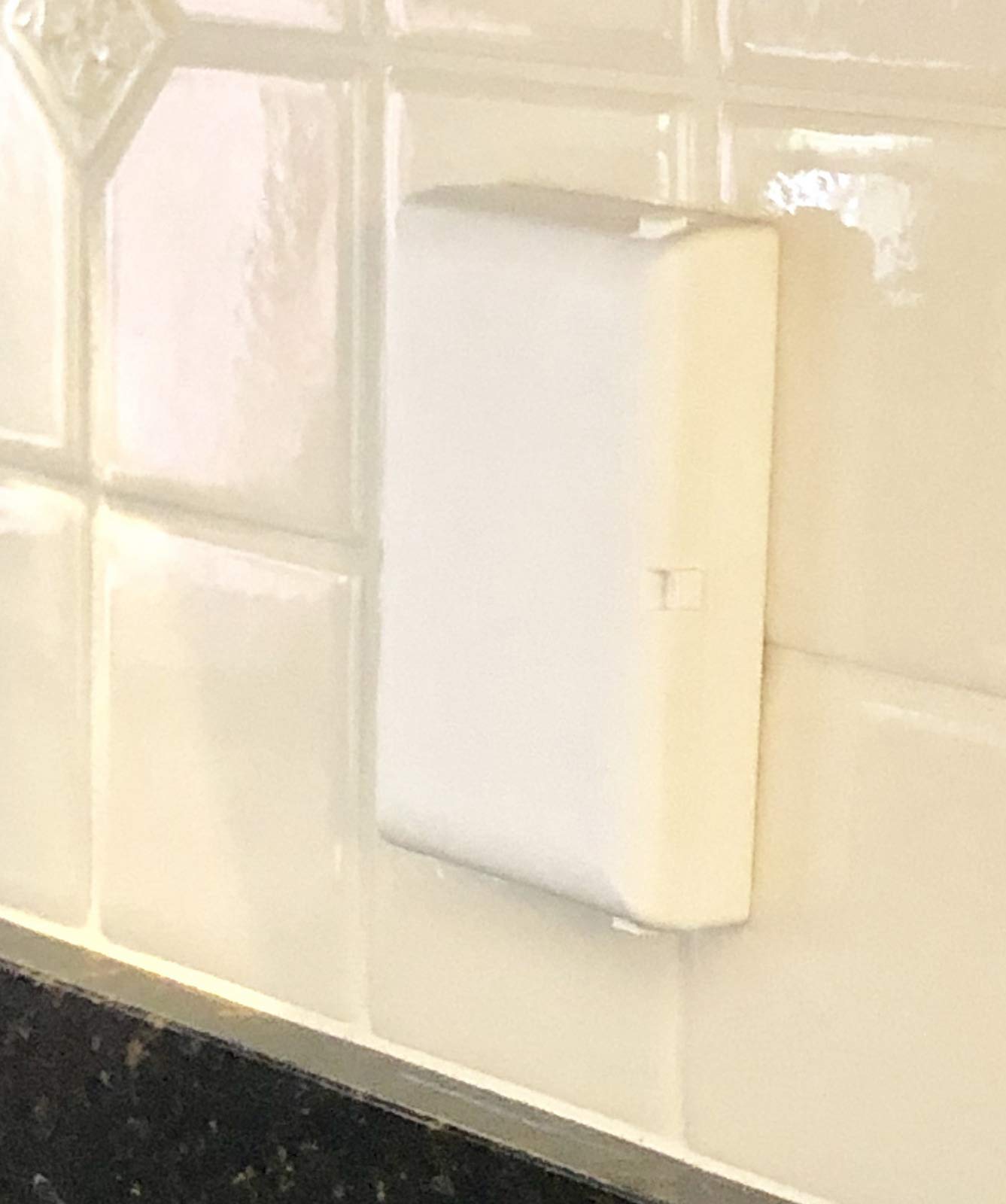 Child Be Safe, Baby Toddler Pet Resistant Electrical Safety Cover Guard for Home and Business, Made in USA, Traditional Standard Toggle Light Switch (2 Count, White)