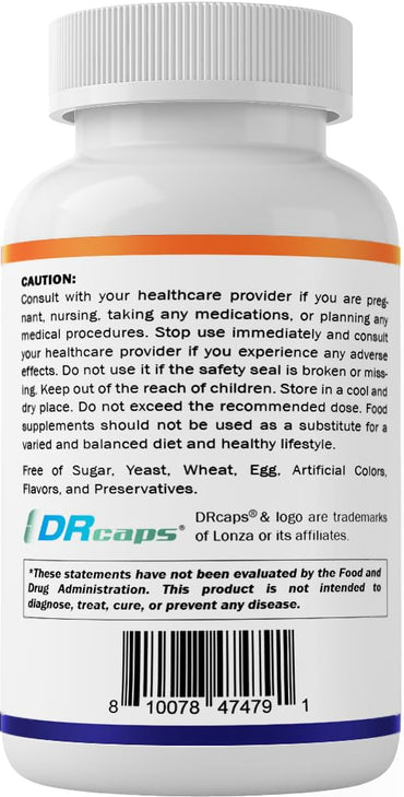 Vitamatic Bifidobacterium Longum 6 Billion CFU per DR Capsule - 60 Count - Promotes Intestinal Health - Made with Prebiotic Inulin Fiber