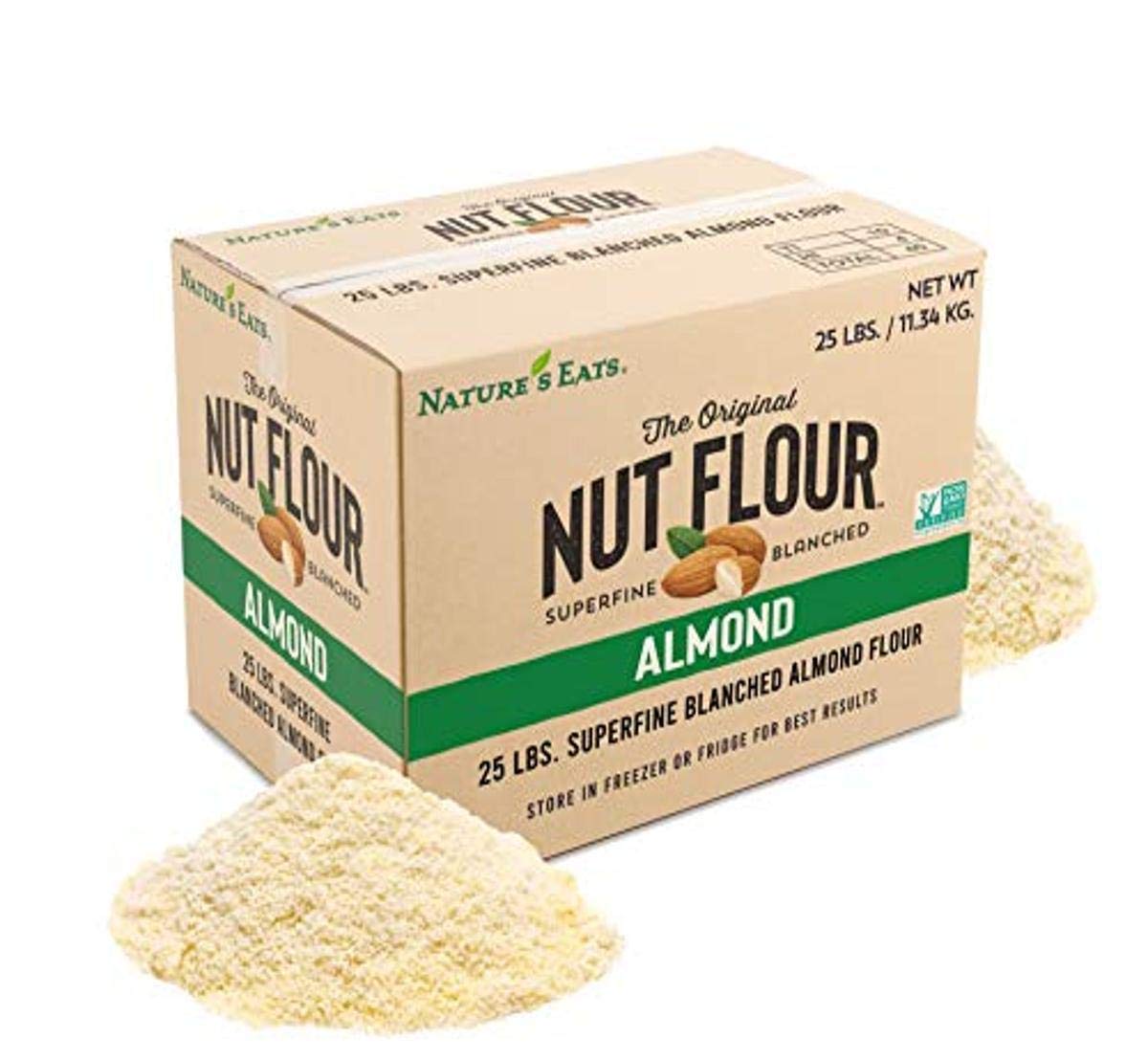 Nature's Eats Blanched Almond Flour 25 lb Case Bulk, 25 Lb