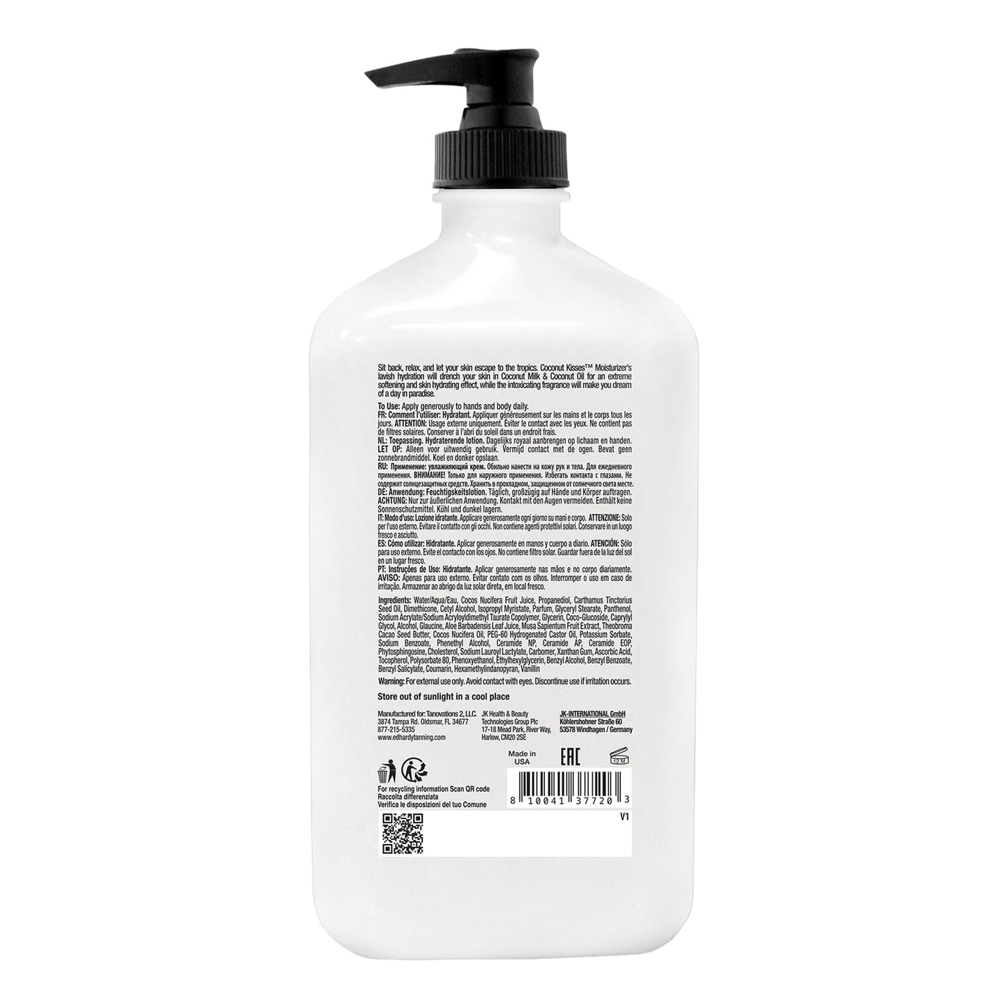 Devoted Creations Coconut Kisses Daily Moisturizer - Skin Softening Body Moisturizing Lavish Hydrating Daily Moisturizer