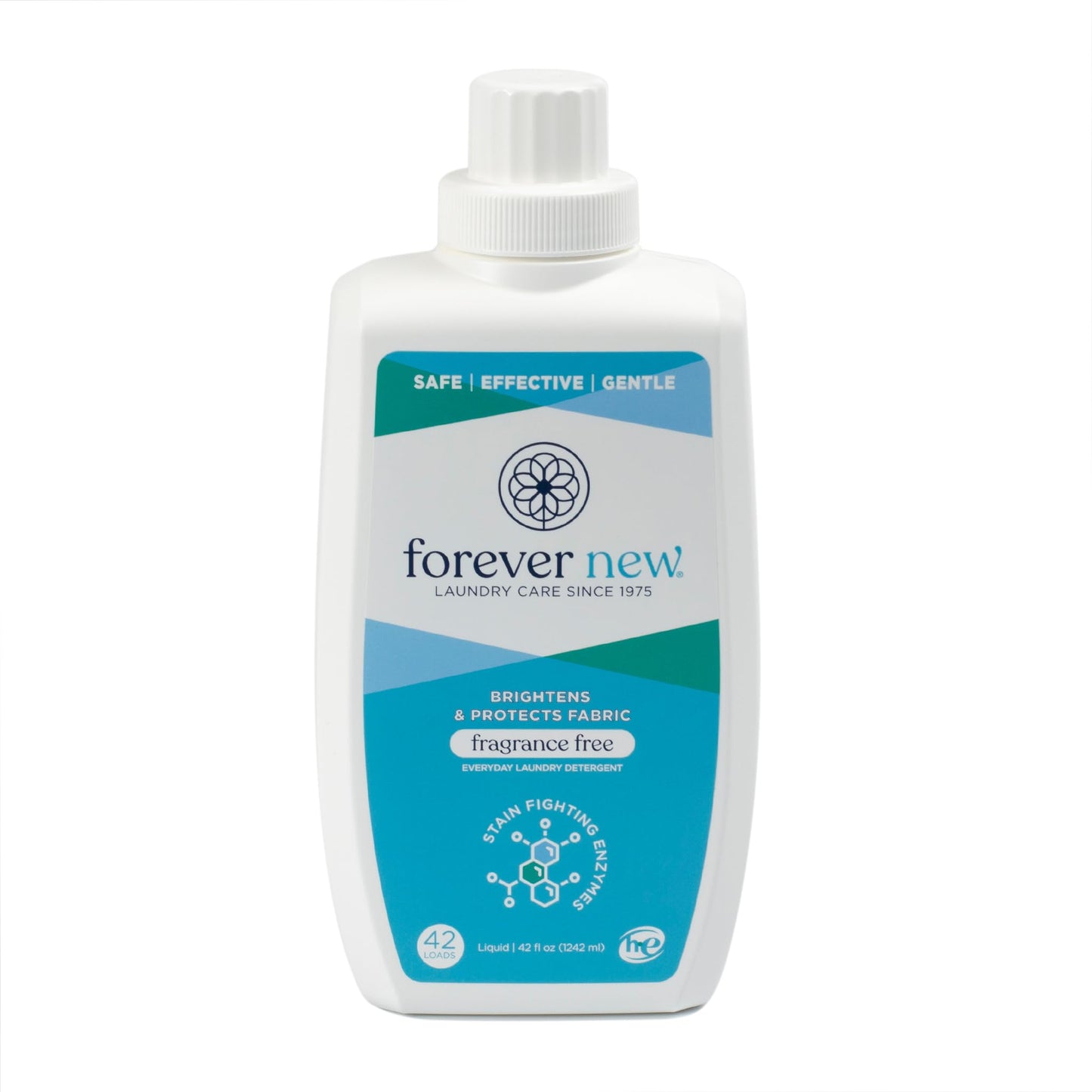 Everyday Liquid Laundry Detergent | Fragrance Free | Hypoallergenic | Enzymed-Based | Odor Control | 42 fl oz