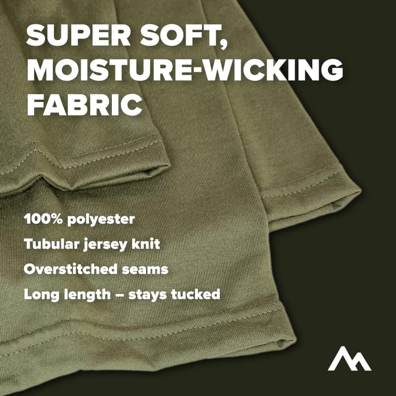 Pinnacle Mercantile Moisture-Wicking Crew Neck T-Shirt Made in USA Tan 499 100% Polyester Undershirt Multipack for Military, Airsoft, Tactical, Survival Exact US Military Specs