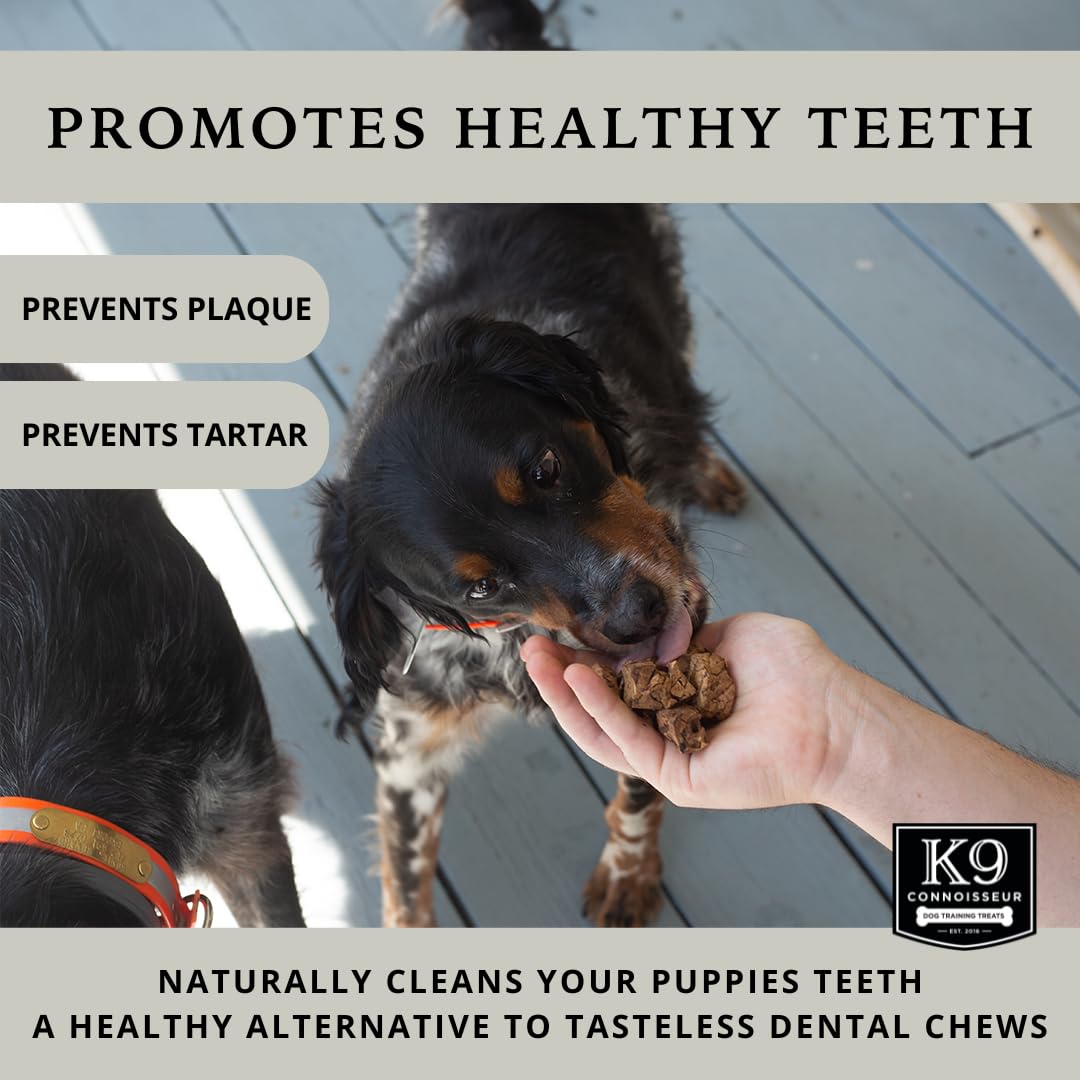 K9 Connoisseur Low to Odor Free Slow Roasted Beef Lung Dog Treats Made in USA, One Ingredient Dog Treats & All Natural, Grain Free Treat for All Breeds & Sizes - 2.5 Pounds