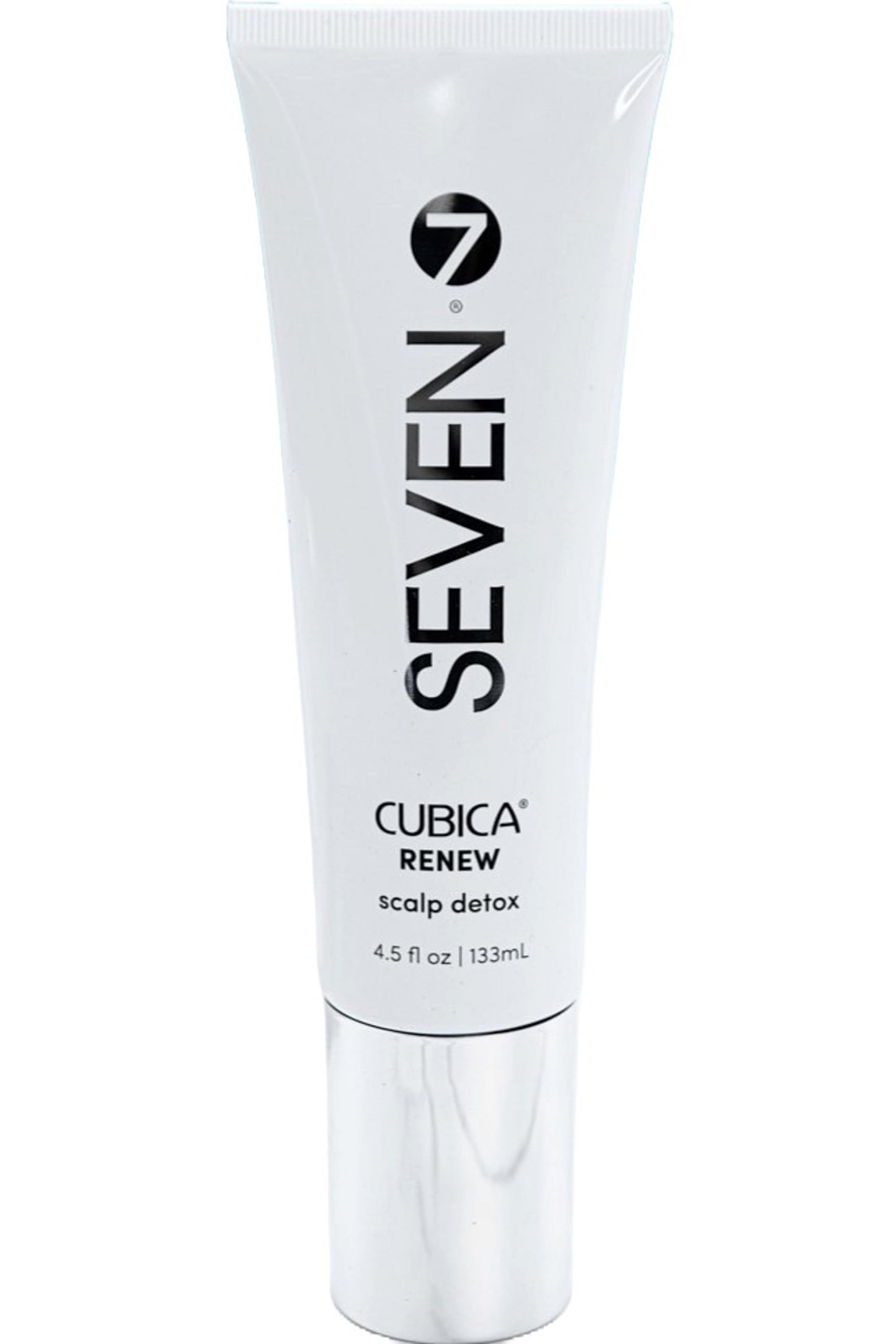 SEVEN Haircare CUBICA RENEW Scalp Detox Haircare Exfoliator Pre-Shampoo Deep Conditioning Hair Mask Treatment for Dry Damaged Hair with Eucalyptus, Charcoal, Kaolin & Papaya, Made in USA, 4.5 oz