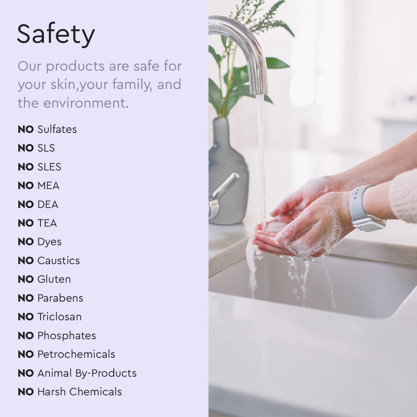 Puracy Foaming Hand Soap - Plant-Powered Natural Hand Soap As Seen on TikTok, Non-Toxic, Sulfate-Free Liquid Soap, Moisturizing Foam Handwash Liquid (Lavender & Vanilla, 12 fl oz, 3-Pack)