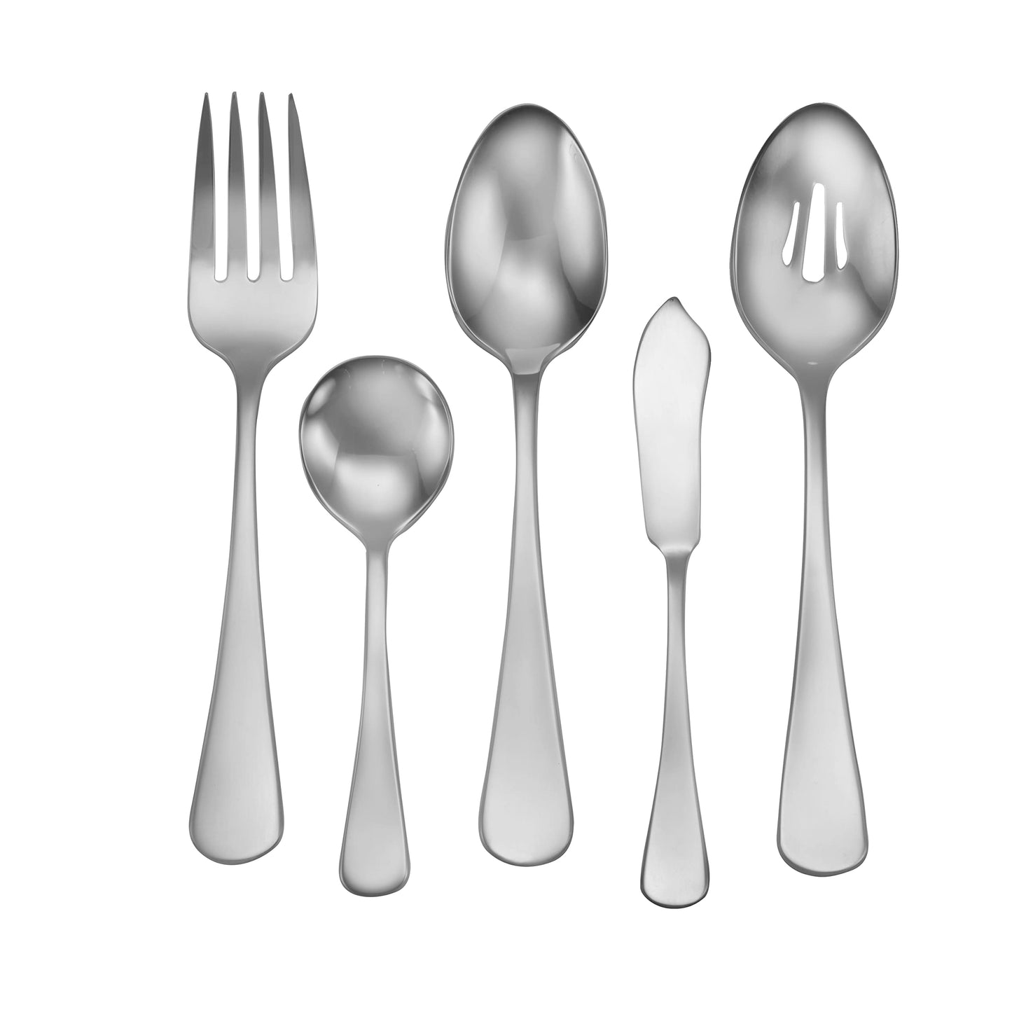 Liberty Tabletop Satin Annapolis 65 Piece Flatware Set for 12 Made in USA