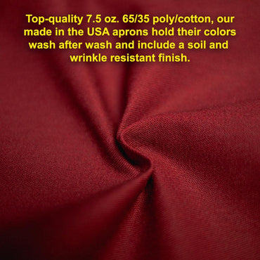 Made in the USA Personalized Embroidered Premium Adult Apron for Men Women Fathers Mothers Day Kitchen BBQ Grilling Gift