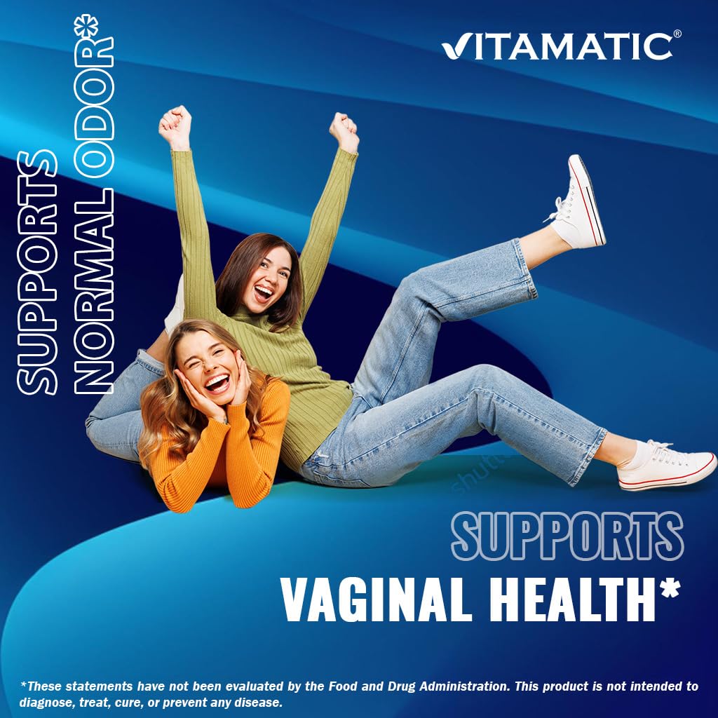 Vitamatic Boric Acid Vaginal Capsule Shell Suppositories 600 mg USP Grade Boric Acid in Vegetarian Capsule Shell - 60 Count