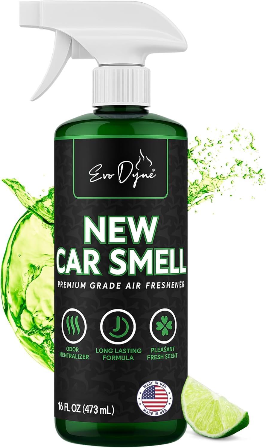New Car Smell Spray (16oz), Made in USA | Long Lasting Car Air Fresheners Eliminates Odor - Air Fresheners for Cars, Trucks, & Other Automotive Vehicles – Fresh Scent Air Freshener Spray