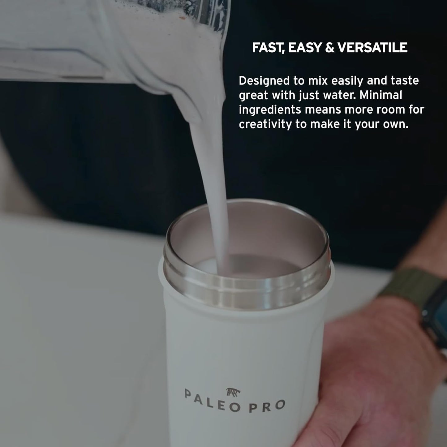 Paleo Pro 26G Beef Protein Powder - Grass Fed Protein Powder Isolate - Pure Animal Based Pastured & Cage-Free | Dairy & Gluten Free, Natural & Clean Proteins for Paleo & Keto - 15 Days Supply Vanilla