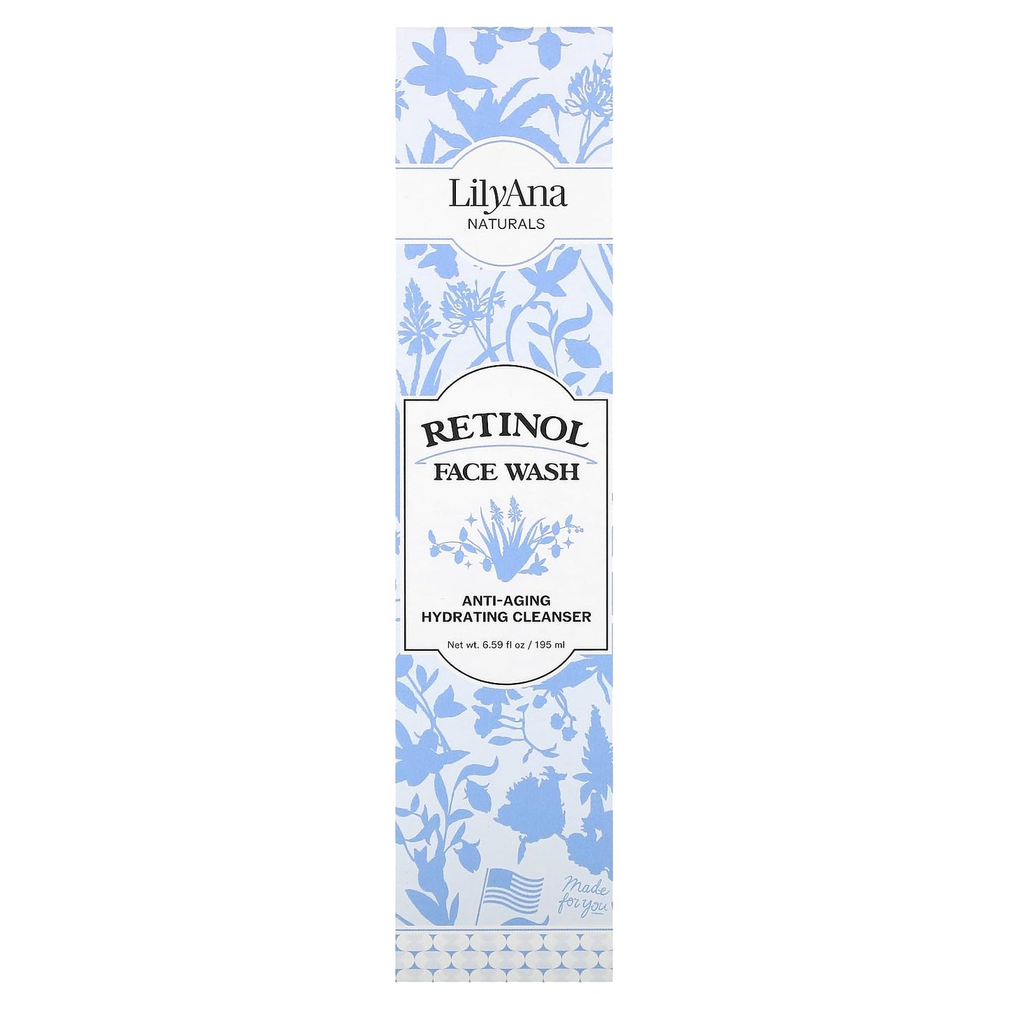 LilyAna Naturals - Skin Care - Retinol Face Wash - Facial Cleanser - Facial Skin Care Products for Women and Men - 6 oz