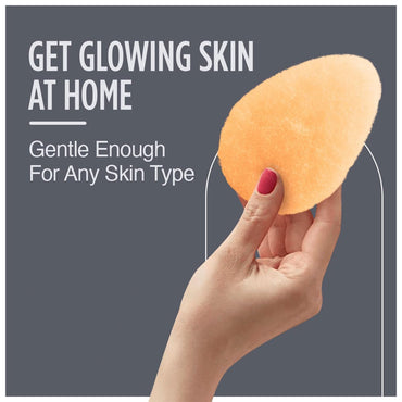 HartFelt 2ct Tear Drop Gentle Face Scrubber for Women | Reusable Facial Sponges for Daily Cleansing | Facial Exfoliating Pads for Removing Dead Skin, Dirt & Makeup | Made in USA